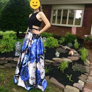 Size 5 Floral Prom Dress